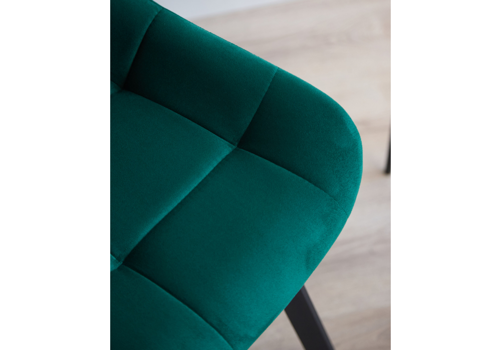 фото стул на металлокаркасе woodville челси п зеленый / черный np 632512 | 220svet.ru