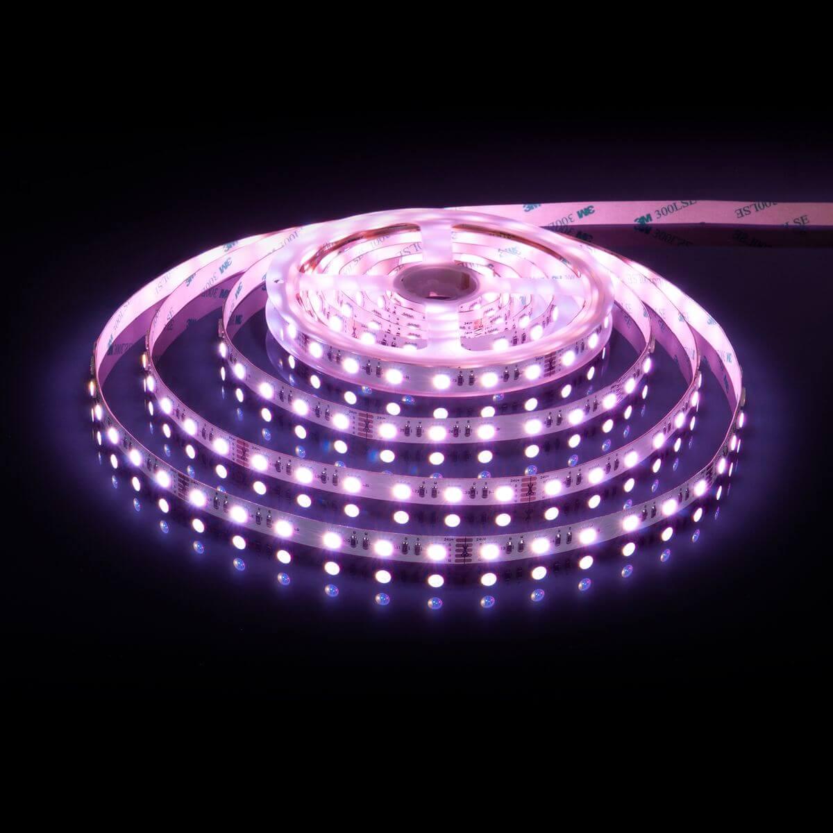 фото светодиодная лента elektrostandard 24w/m 60led/m 5050smd mix rgb/теплый белый 5m a053701 | 220svet.ru
