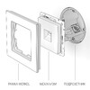 Миниатюра фото телефонная розетка werkel rj11 слоновая кость w1182003 4690389155888 | 220svet.ru