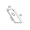 Миниатюра фото заглушка italline atom it012-5036 black | 220svet.ru