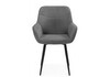 Миниатюра фото стул на металлокаркасе woodville флюид темно-серый (zd 995) / черный 642957 | 220svet.ru