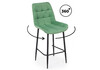 Миниатюра фото барный стул вращающийся woodville челси 360 фисташковый (zd 651) / черный 632571 | 220svet.ru