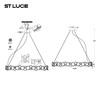 Миниатюра фото подвесная люстра st luce swatch sl6133.303.16 | 220svet.ru