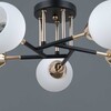 Миниатюра фото потолочная люстра illumico il0689-5csq-24 bk fgd libra | 220svet.ru