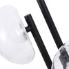 Миниатюра фото настольная лампа crystal lux bosque lg3 black/transparent | 220svet.ru