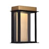 Миниатюра фото уличный настенный светодиодный светильник favourite glow 4302-1w | 220svet.ru