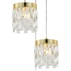Миниатюра фото подвесная люстра indigo anna v12029/3p gold v000495 | 220svet.ru