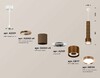 Миниатюра фото комплект подвесного светильника ambrella light techno spot xp (a2301, a2063х4, c6304х5, a2101, c8117, n8126) xp8117001 | 220svet.ru