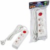 Миниатюра фото удлинитель uniel ultra 3гн х 3м с/з s-gcu3-3b white ul-00010016 | 220svet.ru