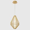 Миниатюра фото подвесной светильник crystal lux cuadra sp18w led gold | 220svet.ru