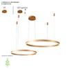 Миниатюра фото подвесной светодиодный светильник crystal lux muchos sp123w led  gold | 220svet.ru