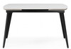 Миниатюра фото керамический стол раздвижной woodville aveiro 120(180)x80 белый мрамор / черный 15861 | 220svet.ru