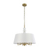 Миниатюра фото подвесная люстра lumion sut 8410/5a латунь | 220svet.ru