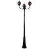 Миниатюра фото уличный фонарь reluce 09018-0.7-003sl 2,2m bk | 220svet.ru
