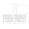 Миниатюра фото потолочная люстра bogates 339/5 strotskis smart | 220svet.ru