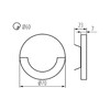 Миниатюра фото подсветка для лестницы kanlux sola led nw 32491 | 220svet.ru