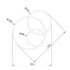 Миниатюра фото потолочная светодиодная люстра escada contour 10213/2led bl chrome | 220svet.ru