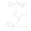 Миниатюра фото трековый магнитный светодиодный светильник elektrostandard slim magnetic 85011/01 a057199 | 220svet.ru
