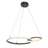 Миниатюра фото подвесной светодиодный светильник escada relation 10230/2led black/gold | 220svet.ru