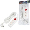 Миниатюра фото удлинитель uniel ultra 2гн х 5м с/з s-gcu2-5b white ul-00010012 | 220svet.ru