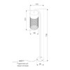 Миниатюра фото садово-парковый светодиодный светильник elektrostandard ombra 35179/s черный a067899 | 220svet.ru