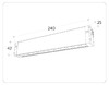 Миниатюра фото трековый светодиодный светильник ambrella light track system magnetic 220v gl1302 | 220svet.ru