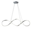 Миниатюра фото подвесной светодиодный светильник escada knot 10236/1led chrome | 220svet.ru