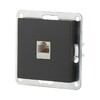 Миниатюра фото розетка lk studio компьютерная rj-45 кат. 5е с накладкой (черный бархат) lk80 846108-1 | 220svet.ru