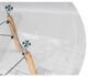Миниатюра фото стол стеклянный woodville pt-151 80х80х76 clear glass / wood 15486 | 220svet.ru