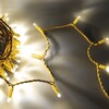 Миниатюра фото гирлянда нить 10м тепло-белая 24в 100 led провод золотой каучук 2,3мм ip65 ltc eco100-2-1ww | 220svet.ru