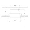 Миниатюра фото встраиваемый светодиодный светильник elektrostandard nuta 25026/led 7w 4200k bk черный a056781 | 220svet.ru