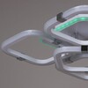 Миниатюра фото потолочная светодиодная люстра reluce 06321-3.3-05 wh+cr (rgb) | 220svet.ru