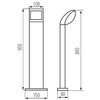 Миниатюра фото садовый светильник kanlux abete led 80 gr 36571 | 220svet.ru