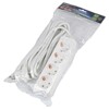 Миниатюра фото удлинитель uniel 4гн х 5м с/з s-gcu4-5 white ul-00010007 | 220svet.ru