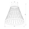 Миниатюра фото потолочный светодиодный светильник eurosvet cesta 40018/1 led коричневый | 220svet.ru