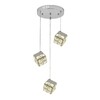 Миниатюра фото подвесная светодиодная люстра indigo radioso 12048/3p chrome v000136l | 220svet.ru