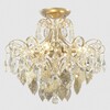 Миниатюра фото потолочная люстра crystal lux esmiralda pl4 gold | 220svet.ru