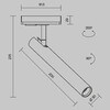 Миниатюра фото трековый однофазный светодиодный светильник maytoni focus t tr141-1-6w4k-m-b | 220svet.ru