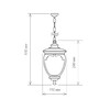 Миниатюра фото уличный подвесной светильник elektrostandard andromeda h (glyf-8024h) a027997 | 220svet.ru