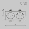 Миниатюра фото встраиваемый светильник maytoni zoom dl033-2-02b-1(n) | 220svet.ru