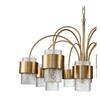 Миниатюра фото подвесная люстра indigo eleganza 12019/a/12p brass v000324 | 220svet.ru