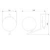 Миниатюра фото бра eurosvet shape 70131/1 хром | 220svet.ru