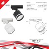 Миниатюра фото трековый светильник reluce 53001-9.3-001ld gx53 wt | 220svet.ru