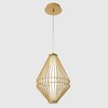 Миниатюра фото подвесной светильник crystal lux cuadra sp18w led gold | 220svet.ru