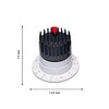Миниатюра фото встраиваемый светодиодный светильник favourite mortise 4421-1c | 220svet.ru