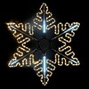 Миниатюра фото светодиодная снежинка &quot;black edition&quot; ø0,8м тепло-белая с динамикой белого диода 24в, дюралайт на металлическом каркасе, ip65 ltc lc-13130 | 220svet.ru
