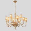 Миниатюра фото подвесная люстра crystal lux silvestro sp12 amber | 220svet.ru