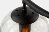 Миниатюра фото подвесная люстра lumina deco ceredo ldp 6034-6 rnd bk | 220svet.ru