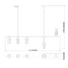 Миниатюра фото подвесная люстра escada reverse 2100/5p black | 220svet.ru