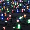 Миниатюра фото уличная светодиодная гирлянда eurosvet нить 230v мульти с эффектом мерцания | 220svet.ru